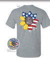 Sassy Frass God Bless America USA Sunflower T-Shirt