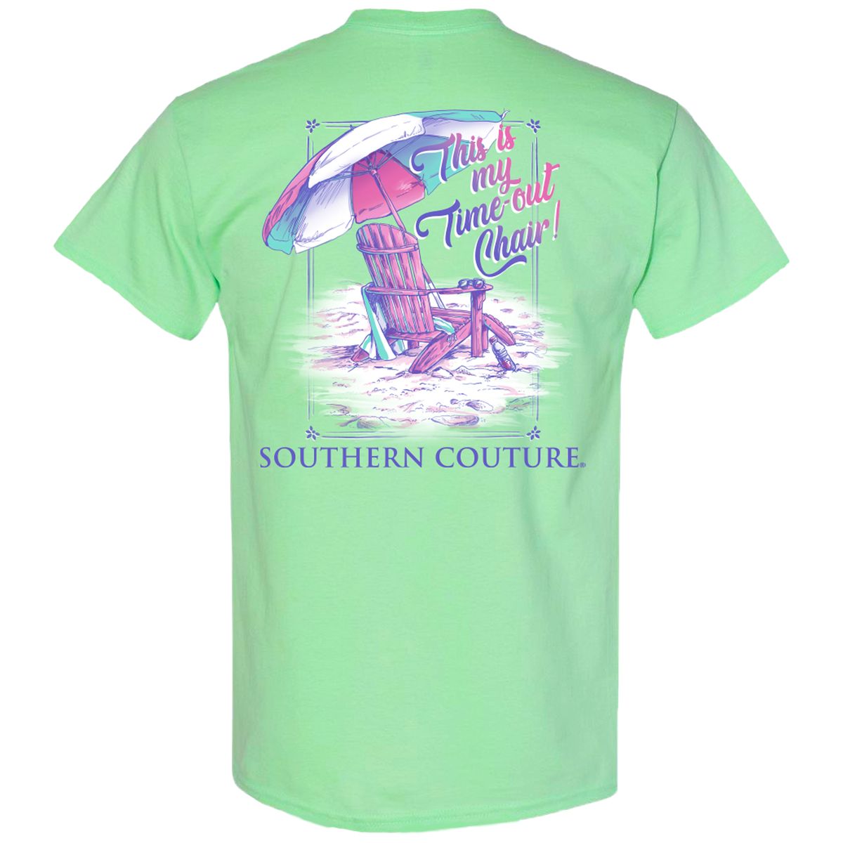 Southern Couture Classic My Time Out Chair Beach T-Shirt