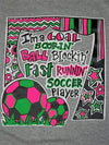 SALE Southern Chics Funny Ball Block Soccer Chevron Sweet Girlie Bright T Shirt