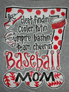 Southern Chics Funny Baseball Mom 2 Sweet Girlie Bright T Shirt