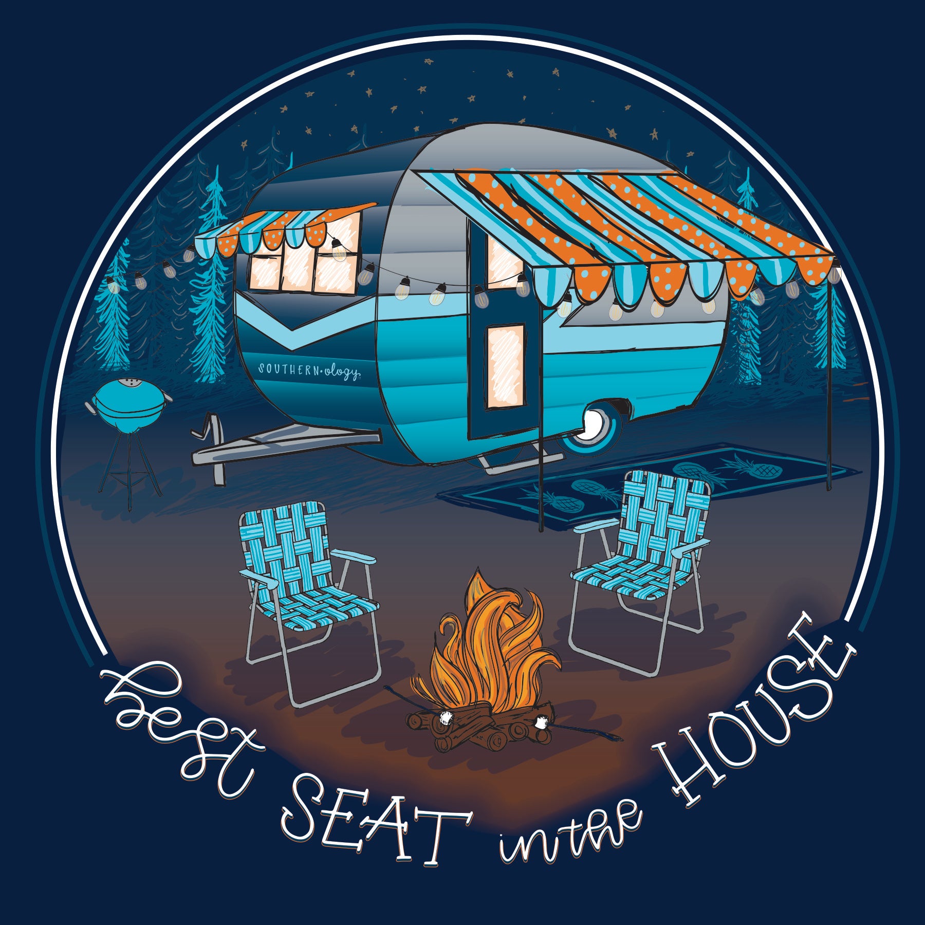 Southernology Best Seat Camper Comfort Colors T-Shirt