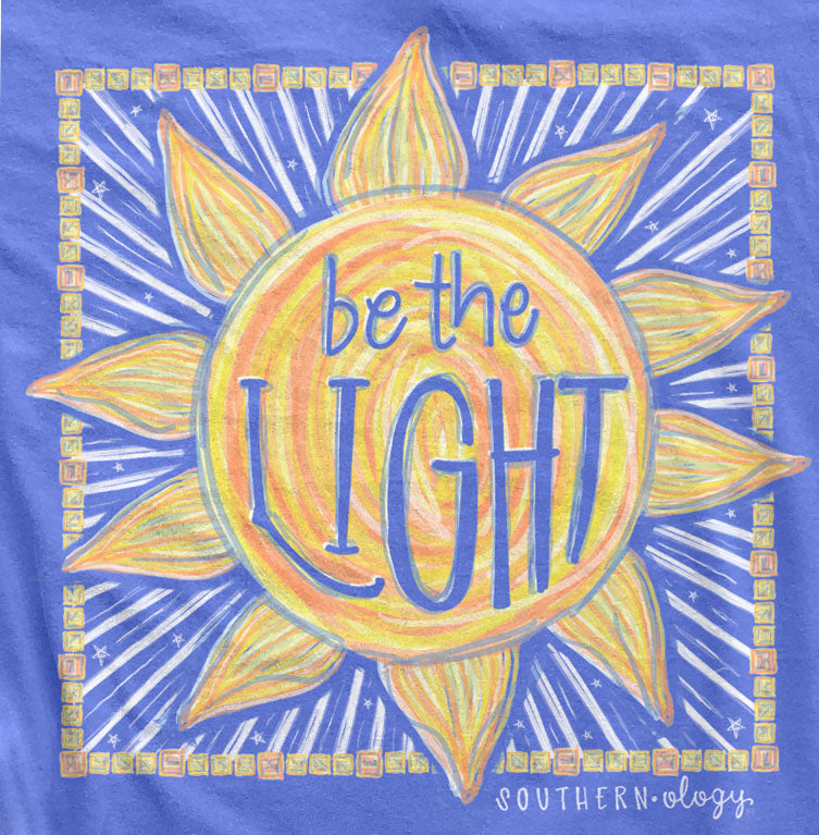 Southernology Be the Light Sun Comfort Colors T-Shirt