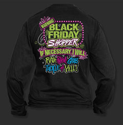 Sale Sweet Thing Funny Warning Black Friday Shopping Shop Longsleeve Girlie Bright T-Shirt 3XL for Woman