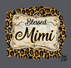 Sassy Frass Blessed Mimi Leopard Front Print Bright Girlie T Shirt