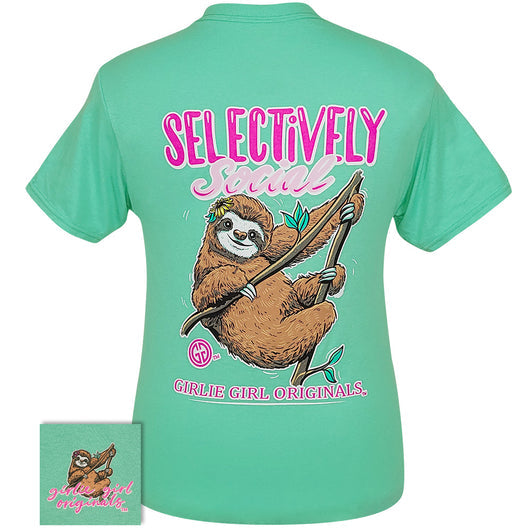Girlie Girl Originals Selectively Social Sloth T-Shirt