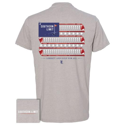 Southern Limits Liberty And Golf Flag Unisex T-Shirt