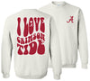 Alabama Roll Tide Love Long Sleeve Sweatshirt