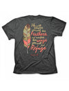 Cherished Girl He Will Cover You With His Feathers Feather Glitter Girlie Christian Bright T Shirt - SimplyCuteTees