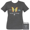 Girlie Girl Originals Lulu Mac Preppy Become The Change Butterfly T-Shirt