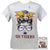 Girlie Girl Originals Preppy LSU Tigers Messy Bun T-Shirt