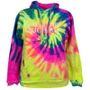 Girlie Girl Originals Logo Tie Dye Neon Long Sleeves Sweatshirt Hoodie