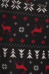 Christmas Reindeer Fair Isle Soft Lounge Fleece Lined Leggings Pants