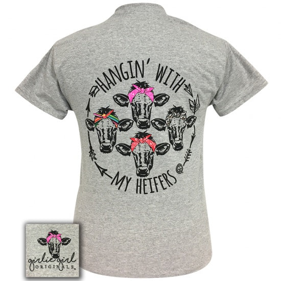 Girlie Girl Originals Preppy My Heifers Cows Bandana T-Shirt - SimplyCuteTees