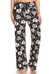 Music Notes Hearts Comfortable Soft Lounge Pajama Pants