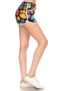 SALE Paw Print Soft Lounge Shorts