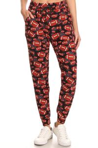 Football Print Soft Lounge Jogger Pants