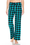 SALE Turquoise &amp; Black Checkered Comfortable Soft Lounge Pajama Pants