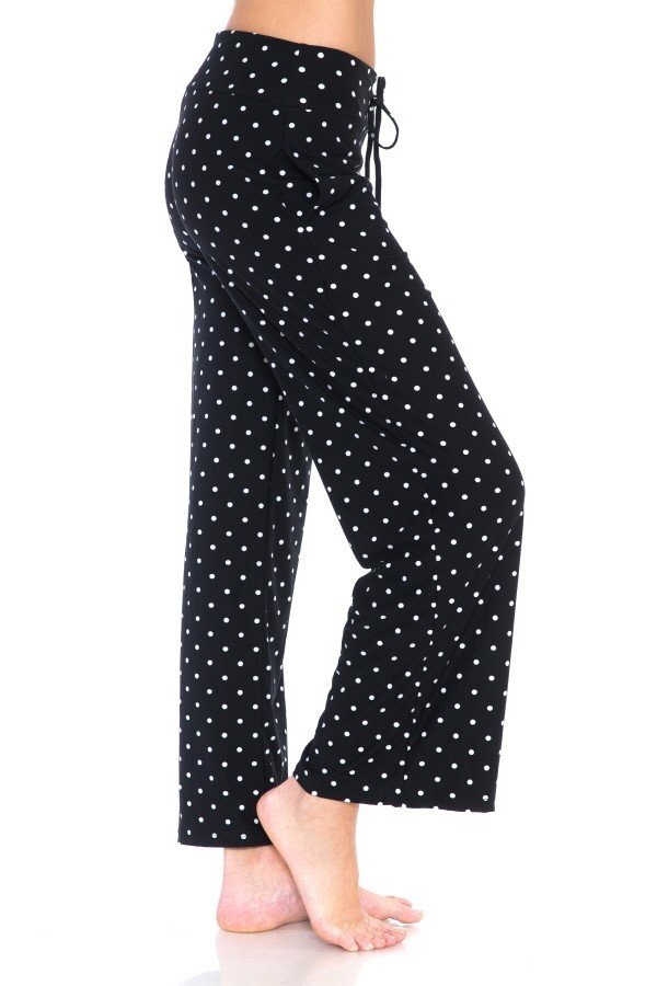 Polka Dot Print Soft Lounge Pajama Pants