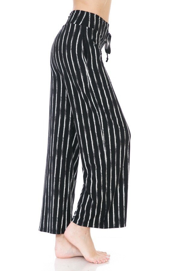 Stripe Print Comfortable Soft Lounge Pajama Pants