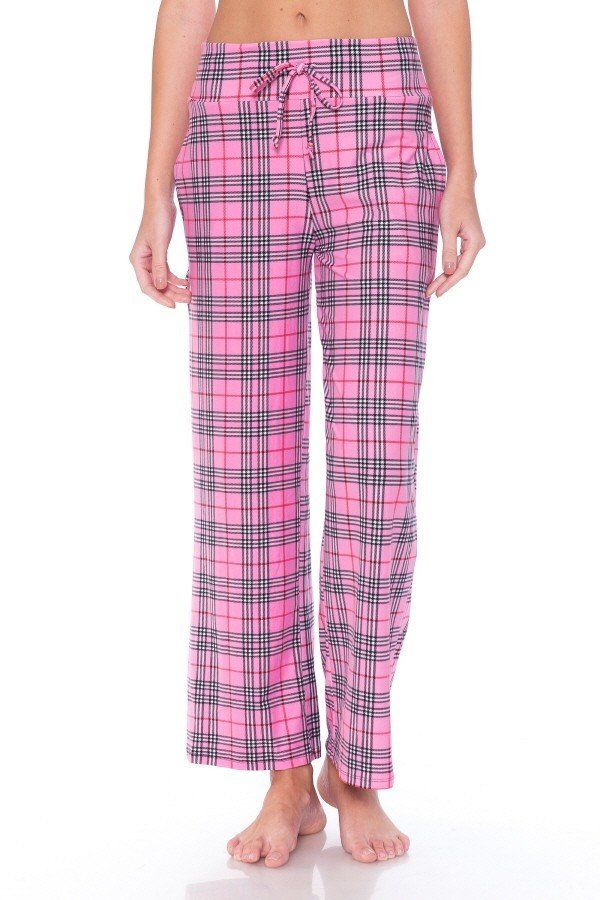 Pink Plaid Comfortable Soft Lounge Pajama Pants - SimplyCuteTees
