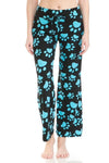 Blue Paw Print Soft Lounge Pajama Pants