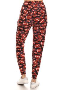 Football Print Soft Lounge Jogger Pants