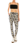 Bee &amp; Daisy Print Soft Lounge Jogger Pants