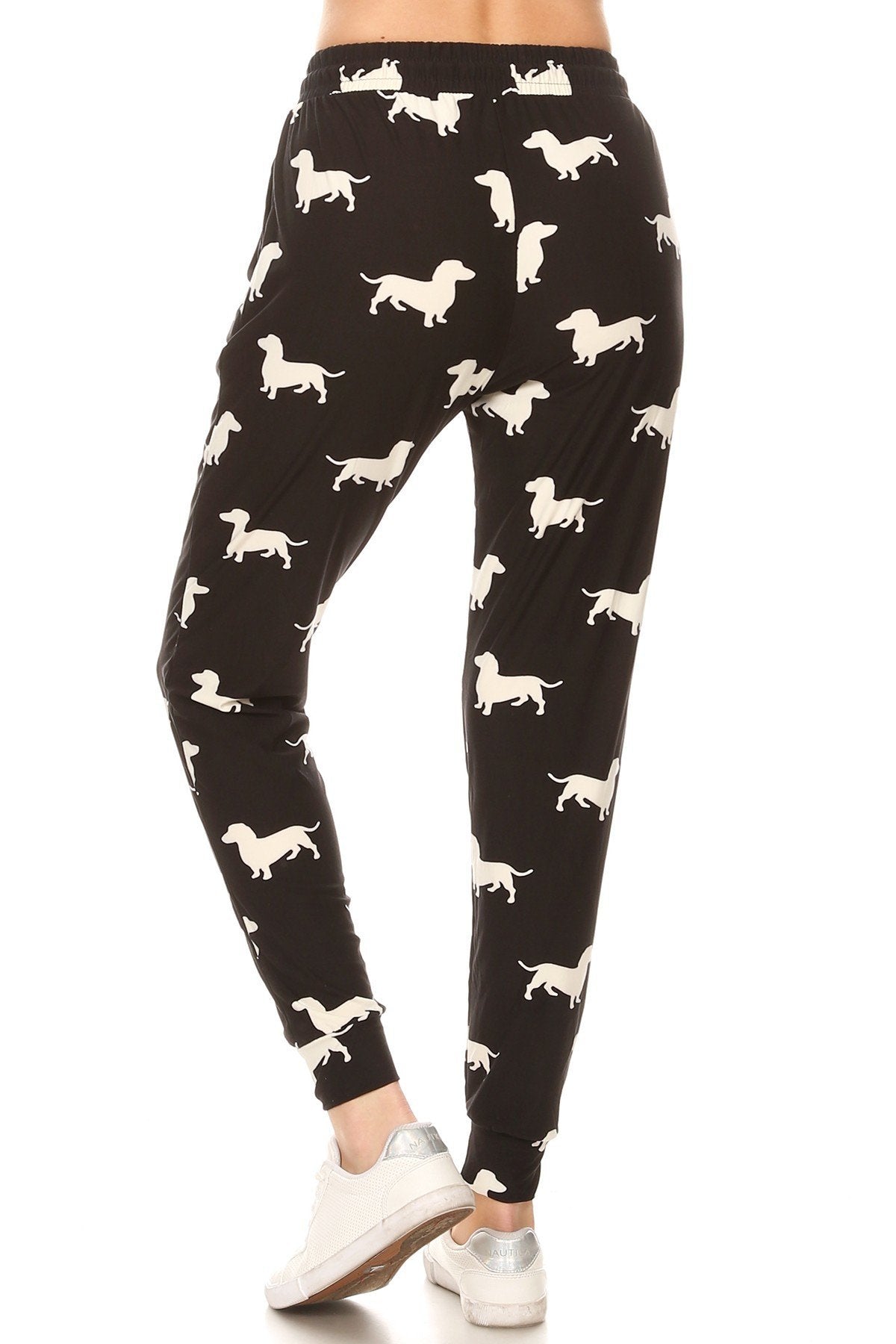 Dog Print Soft Lounge Jogger Pants