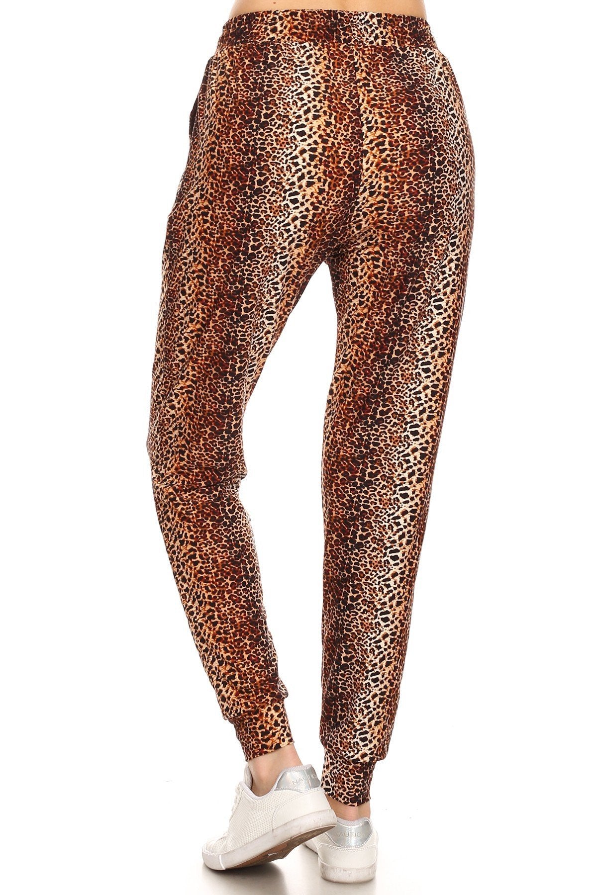 Leopard Print Soft Lounge Jogger Pants