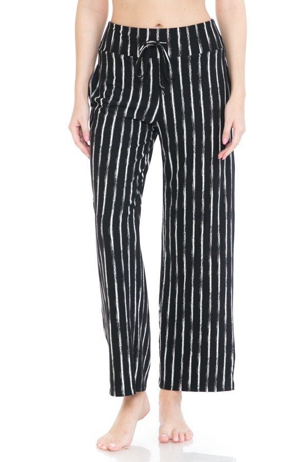 Stripe Print Comfortable Soft Lounge Pajama Pants