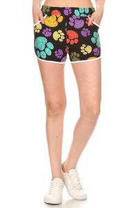 SALE Paw Print Soft Lounge Shorts