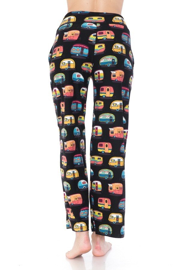 Camper Print Comfortable Soft Lounge Pajama Pants - SimplyCuteTees