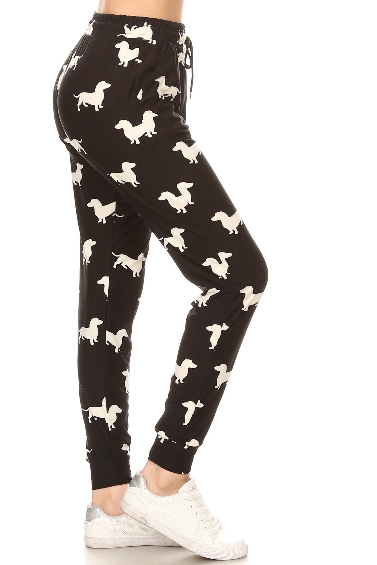 Dog Print Soft Lounge Jogger Pants