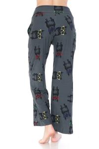Dog with Glasses Print Soft Lounge Pajama Pants