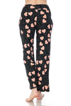 Pink Heart Print Soft Lounge Pajama Pants