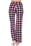Pink &amp; Black Checkered Comfortable Soft Lounge Pajama Pants