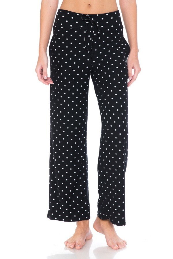 Polka Dot Print Soft Lounge Pajama Pants