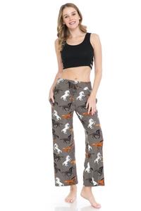 Horse Print Soft Lounge Pajama Pants