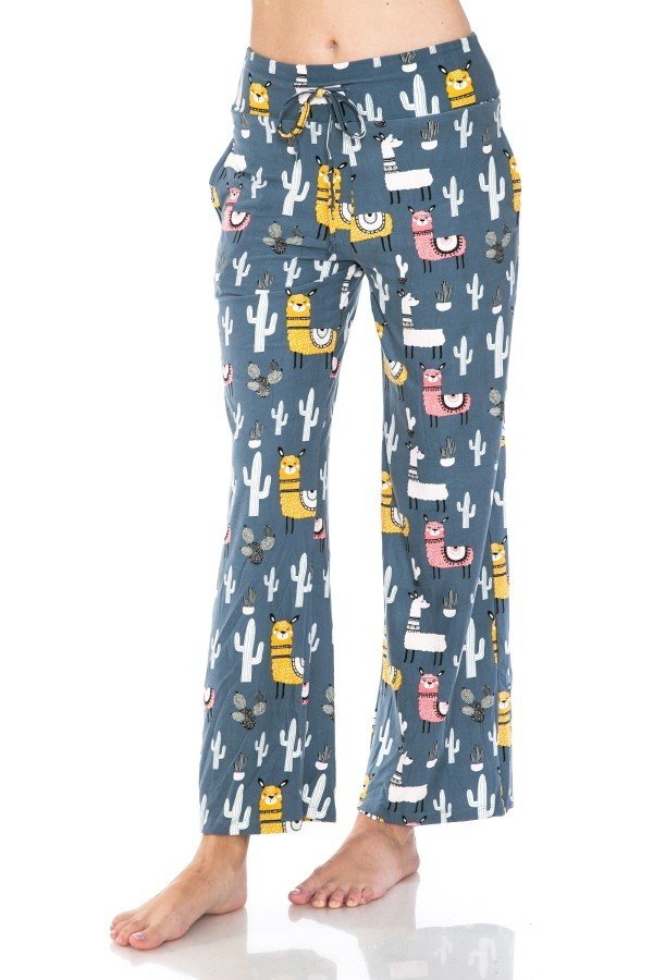 Llama Cactus Comfortable Soft Lounge Pajama Pants