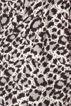 White Leopard Print Soft Lounge Jogger Pants