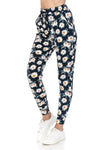 Daisy Print Soft Lounge Jogger Pants