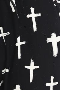 Cross Print Soft Lounge Jogger Pants