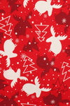 Christmas Trees Reindeer Fleece Lined Lounge Pajama Set Pants and Shirt