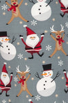 Christmas Santa Reindeer Snowman Print Comfortable Soft Lounge Pajama Pants