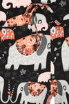 Elephant Heart Print Comfortable Soft Lounge Pajama Pants