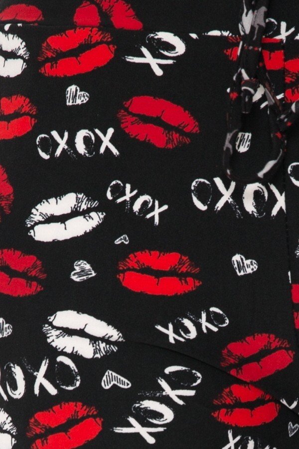 XOXO Lips Print Comfortable Soft Lounge Pajama Pants