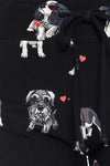 Dogs with Hearts Print Soft Lounge Pajama Pants