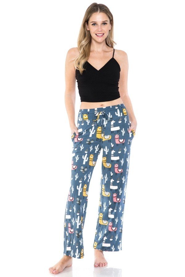 Llama Cactus Comfortable Soft Lounge Pajama Pants