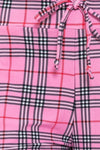 Pink Plaid Comfortable Soft Lounge Pajama Pants