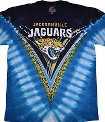 Liquid Blue Jacksonville Jaguars V-Dye Tie Dye NFL Football Unisex T-Shirt